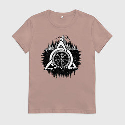 Женская футболка Вегвизир Рунический Компас