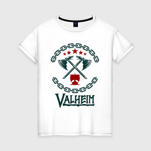 Женская футболка Valheim / Белый – фото 1