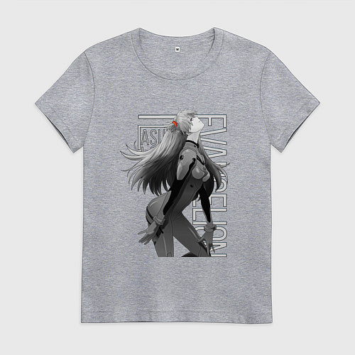 Женская футболка Евангелион / Меланж – фото 1