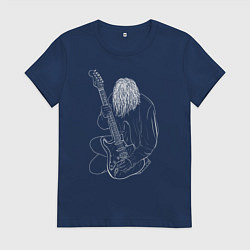 Женская футболка Курт Кобейн Арт 05