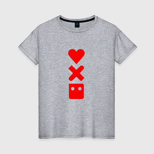 Женская футболка Любовь смерть и роботы / Меланж – фото 1