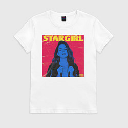 Футболка хлопковая женская Stargirl, цвет: белый