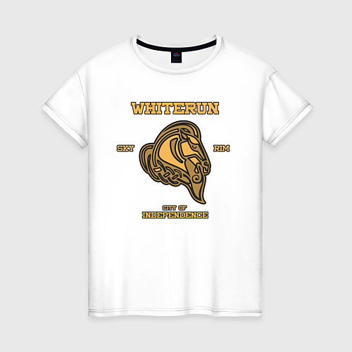 Женская футболка Город Вайтран - Skyrim / Белый – фото 1