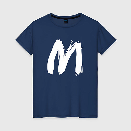 Женская футболка SLAVA MARLOW СЛАВА МАРЛОУ / Тёмно-синий – фото 1