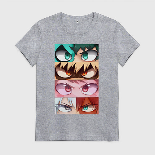 Женская футболка MY HERO ACADEMIA MHA / Меланж – фото 1