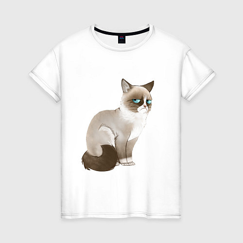 Женская футболка Grumpy Cat / Белый – фото 1