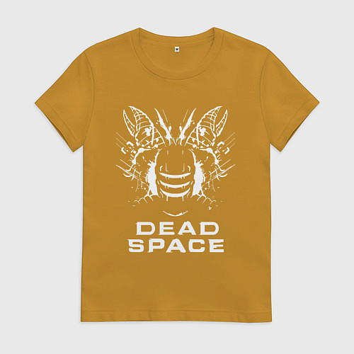 Женская футболка DEAD SPACE МЁРТВЫЙ КОСМОС / Горчичный – фото 1