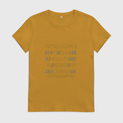 Женская футболка Хокинг