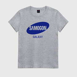 Футболка хлопковая женская Samogon galaxy, цвет: меланж