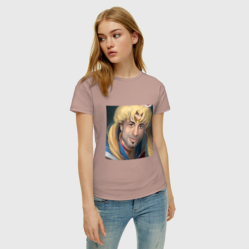 Женская футболка Сейлор Мун / Пыльно-розовый – фото 3