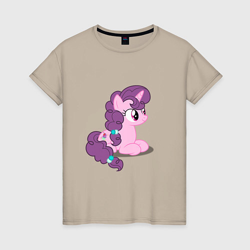 Женская футболка Pony Pink Mammal Purple - Litt / Миндальный – фото 1