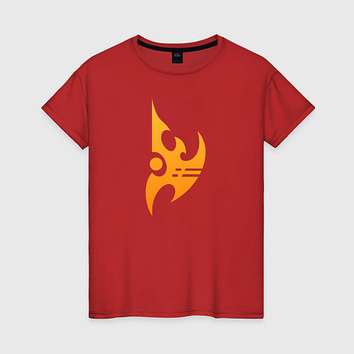 Женская футболка Protoss logo Orange / Красный – фото 1