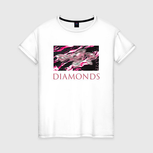 Женская футболка DIAMONDS / Белый – фото 1