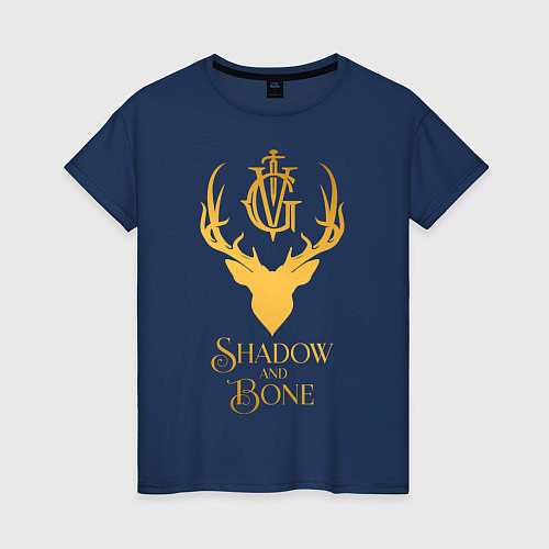Женская футболка Shadow and Bone / Тёмно-синий – фото 1
