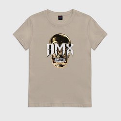 Футболка хлопковая женская DMX, цвет: миндальный