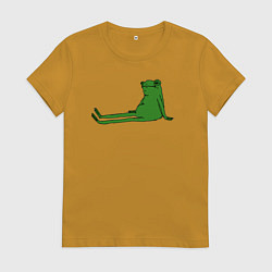 Женская футболка Лягушка приуныла