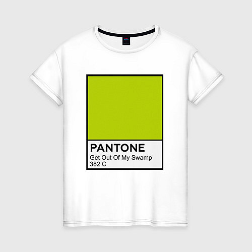 Женская футболка Shrek: Pantone Color / Белый – фото 1