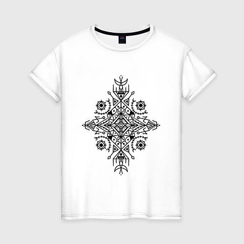 Женская футболка Берберский узор татуировка / Белый – фото 1