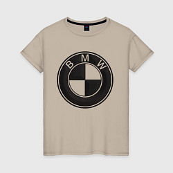 Женская футболка BMW LOGO CARBON