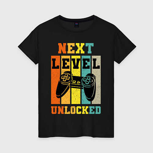 Женская футболка Next level unlocked / Черный – фото 1
