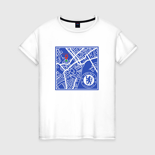 Женская футболка FC Chelsea Stamford Bridge / Белый – фото 1