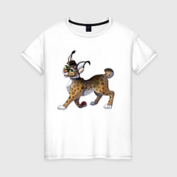 Женская футболка Мультяшная рысь