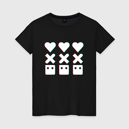 Женская футболка Love, Death and Robots Лого Глитч Z / Черный – фото 1