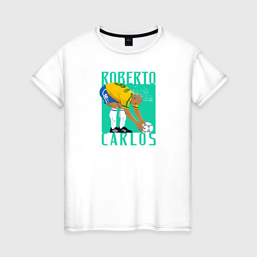 Женская футболка Roberto Carlos / Белый – фото 1