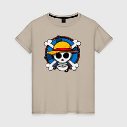 Женская футболка Пиратский знак из One Piece