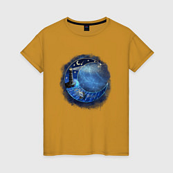 Женская футболка Лунная ночь у моря