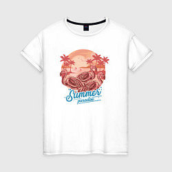 Женская футболка Summer paradise Летний рай