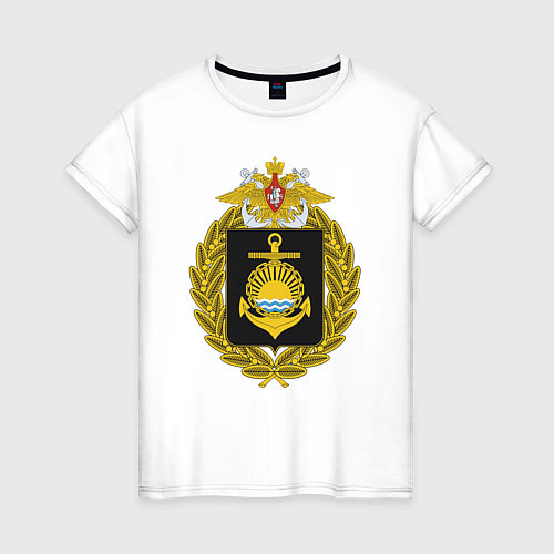 Женская футболка ТИХООКЕАНСКИЙ ФЛОТ ВМФ / Белый – фото 1