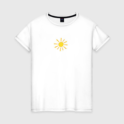 Женская футболка Солнышко / Белый – фото 1