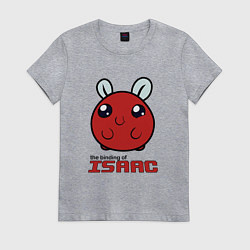 Футболка хлопковая женская The binding of isaac Monsters, цвет: меланж