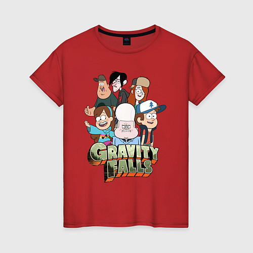 Женская футболка Привет из Гравити Фолз / Красный – фото 1