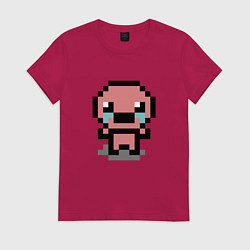 Футболка хлопковая женская Pixel isaac, цвет: маджента