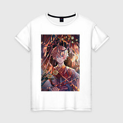 Футболка хлопковая женская Tartaglia fan art, цвет: белый