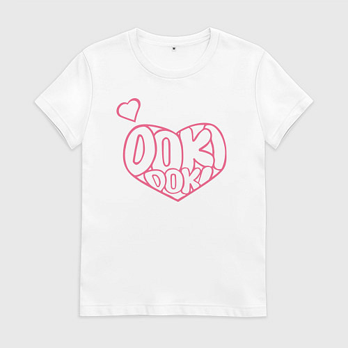Женская футболка Doki Doki Literature Club До / Белый – фото 1