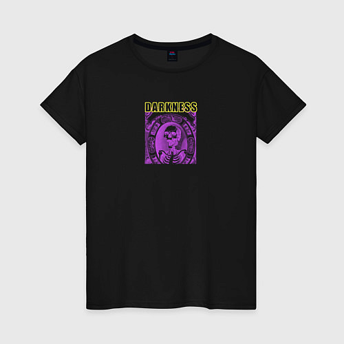 Женская футболка DARKNESS / Черный – фото 1