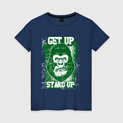 Женская футболка GET UP STAND UP