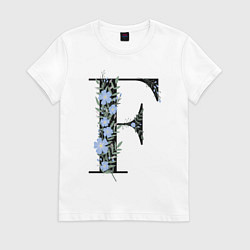 Футболка хлопковая женская Press F, цвет: белый