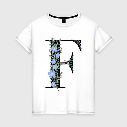 Женская футболка Press F / Белый – фото 1