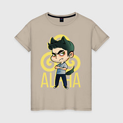 Женская футболка Alpha Derek