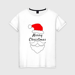 Женская футболка Santa Merry Christmas