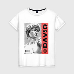 Женская футболка Обложка журнала Статуя Давида