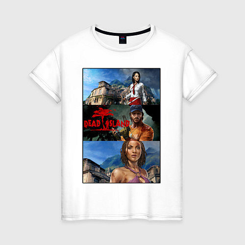 Женская футболка Dead Island Мертвый остров / Белый – фото 1