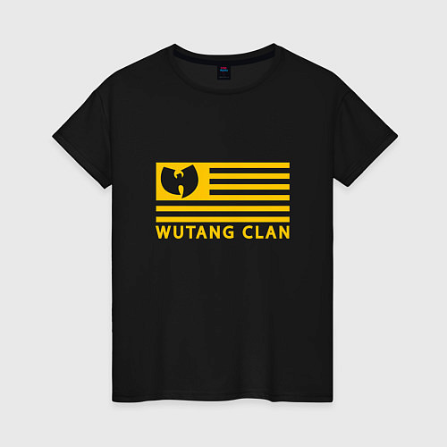 Женская футболка Wu-Tang Flag / Черный – фото 1