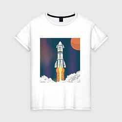 Женская футболка Запуск ракеты Atlas Атлас V