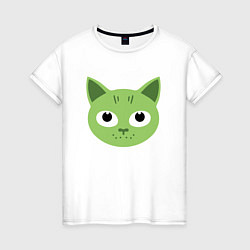 Женская футболка Green Cat