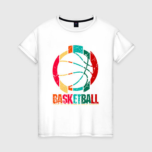 Женская футболка Color Basketball / Белый – фото 1